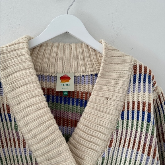 FARM RIO Bold Stitch Knit Cardigan XXS - Picture 10 of 13